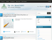 Tablet Screenshot of muratyazici.com